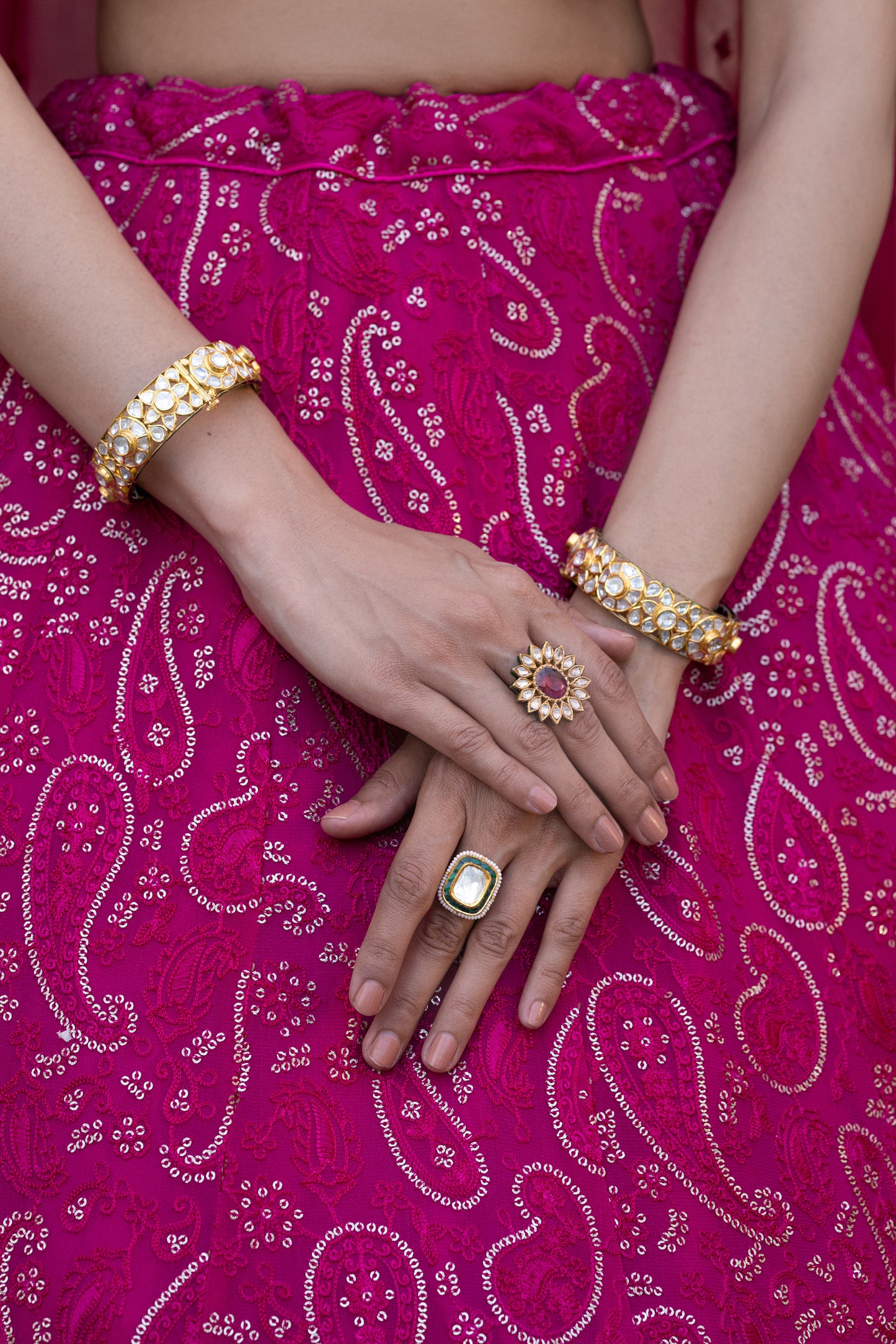 Polki Bangle Pair