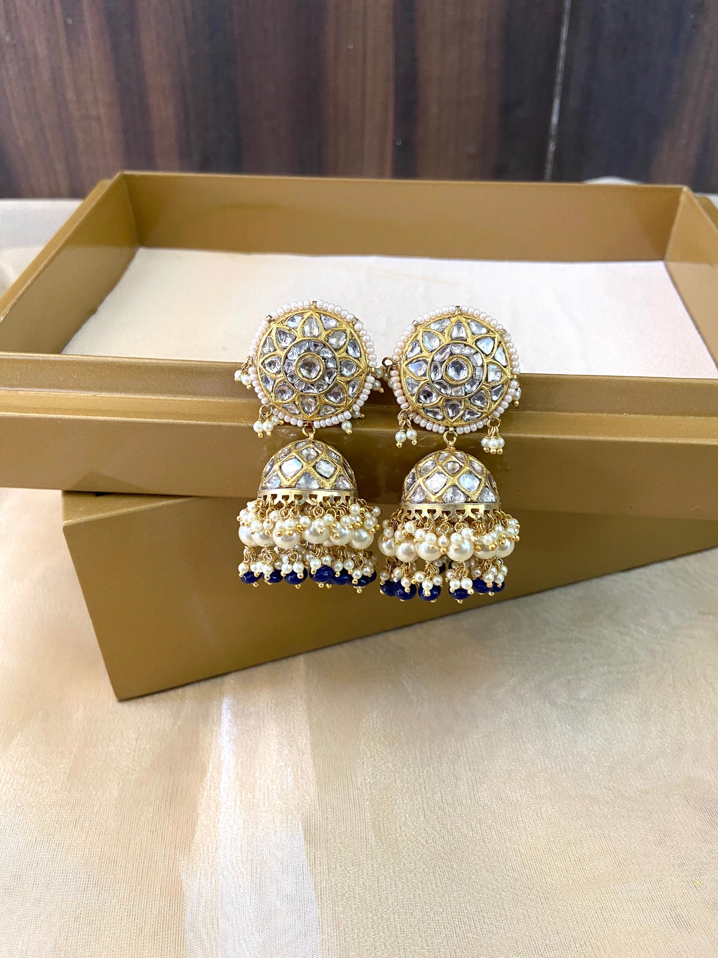 Polki Jhumkis