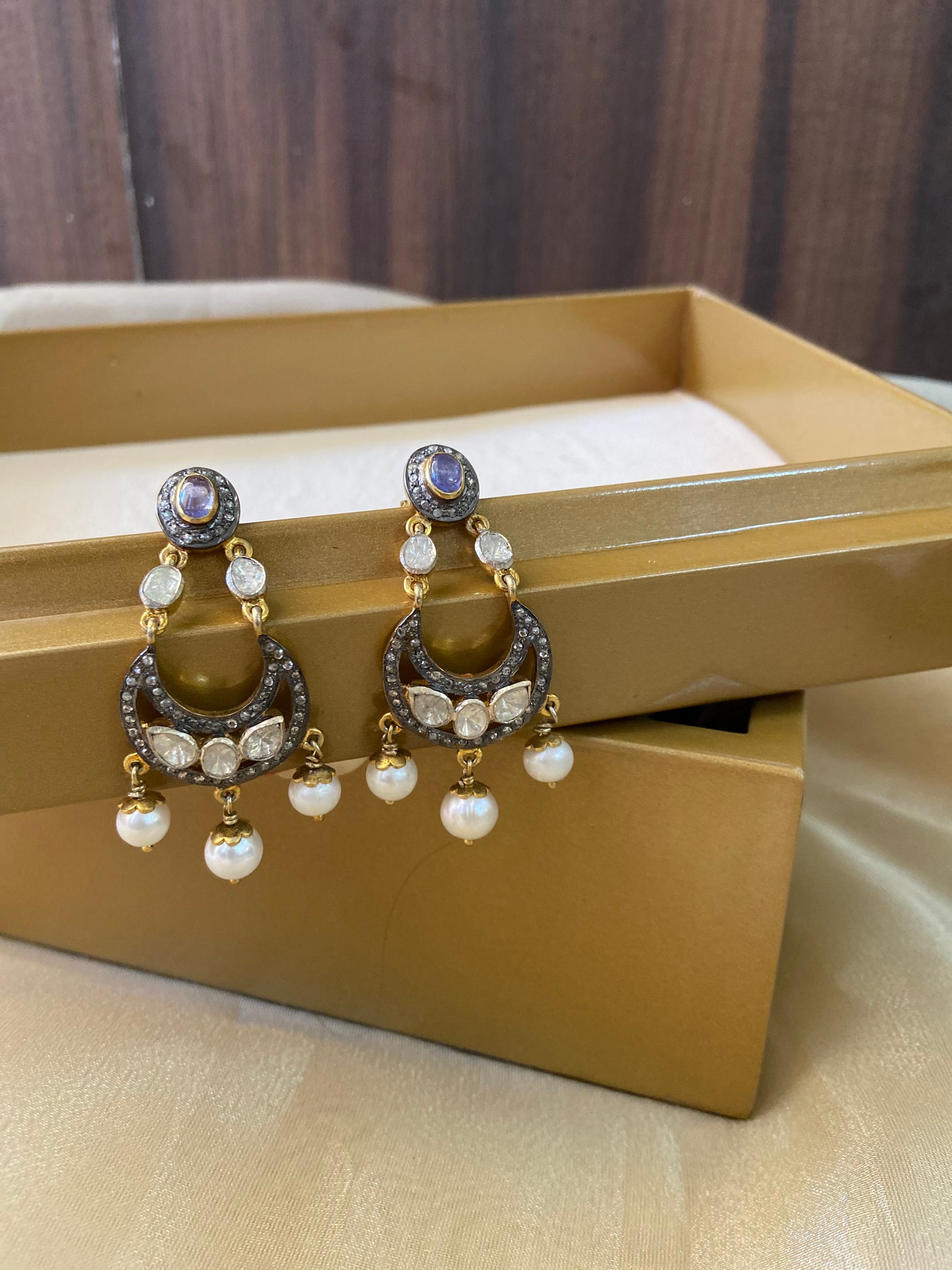 Designer Polki Earrings