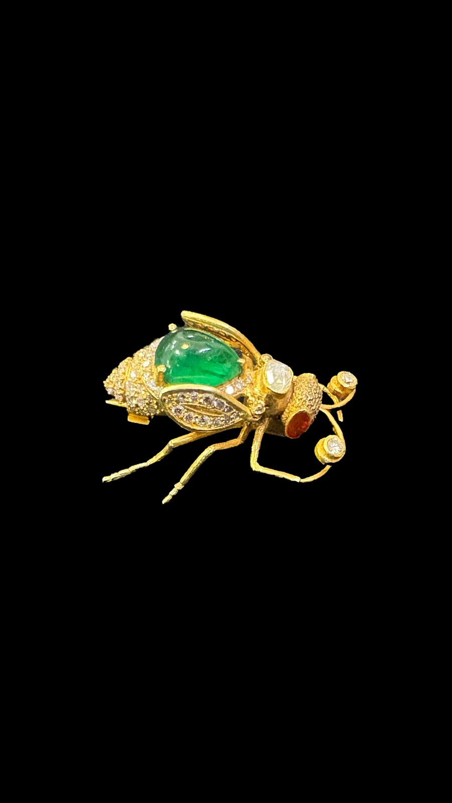 Beetle Polki Brooch